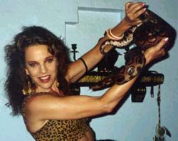 Mesmera holding snake